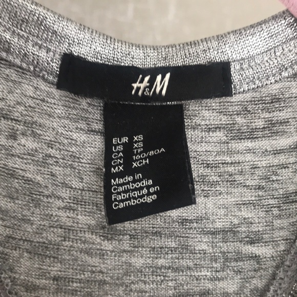 H&M silver long tank size xs - Picture 3 of 6